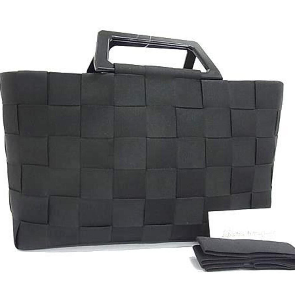 SALVATORE FERRAGAMO Tote Bag, Intrecciato, Plastic Handle, Handbag, 21 0288, ...